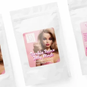 Lami Lashes Barbie Relax Jelly Mask maska żelowa 10g PINK
